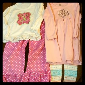 Girls Monogram N Bundle Hand Made - 2T